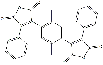 3,3'-[2,5-Dimethyl-1,4-phenylene]bis[4-phenylfuran-2,5-dione] Struktur