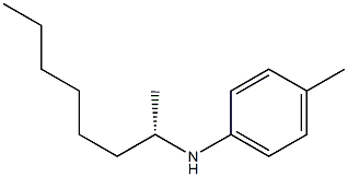 (+)-N-[(S)-1-Methylheptyl]-p-toluidine Struktur