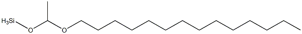 [1-(Tetradecyloxy)ethoxy]silane Struktur