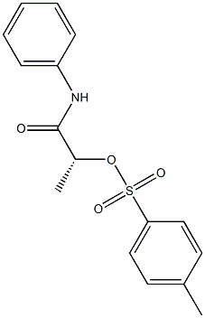 [R,(+)]-N-Phenyl-2-[(p-tolylsulfonyl)oxy]propionamide Struktur