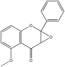 2,3-Epoxy-2,3-dihydro-5-methoxyflavone Struktur