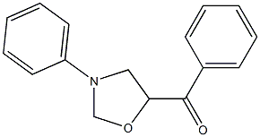 5-Benzoyl-3-phenyloxazolidine Struktur