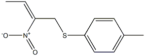 (Z)-1-(4-Methylphenylthio)-2-nitro-2-butene Struktur