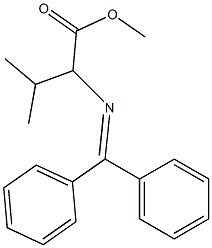 2-[(ジフェニルメチレン)アミノ]-2-イソプロピル酢酸メチル 化學(xué)構(gòu)造式