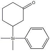 3-(Dimethylphenylsilyl)cyclohexanone Struktur