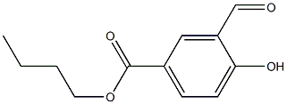 3-Formyl-4-hydroxybenzoic acid butyl ester Struktur