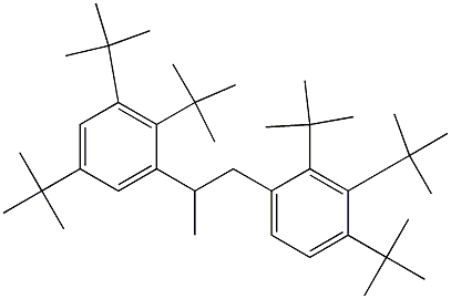 1-(2,3,4-Tri-tert-butylphenyl)-2-(2,3,5-tri-tert-butylphenyl)propane Struktur