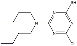 6-Chloro-2-dibutylamino-1,3,5-triazine-4-thiol Struktur