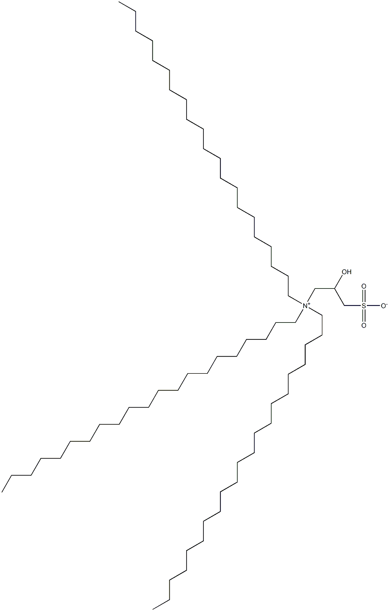 N,N-Dihenicosyl-N-(2-hydroxy-3-sulfonatopropyl)-1-henicosanaminium Struktur