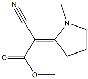 Cyano(1-methylpyrrolidin-2-ylidene)acetic acid methyl ester Struktur