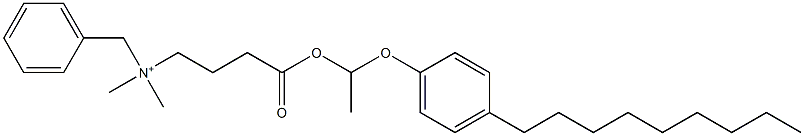 N,N-Dimethyl-N-benzyl-N-[3-[[1-(4-nonylphenyloxy)ethyl]oxycarbonyl]propyl]aminium Struktur