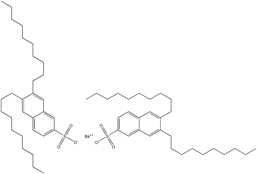 Bis(6,7-didecyl-2-naphthalenesulfonic acid)barium salt Struktur