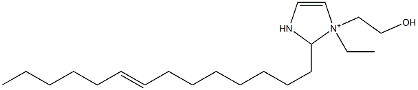 1-Ethyl-1-(2-hydroxyethyl)-2-(8-tetradecenyl)-4-imidazoline-1-ium Struktur