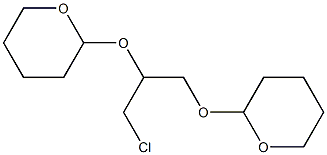 2,2'-[(3-Chloropropane-1,2-diyl)bisoxy]bis(tetrahydro-2H-pyran) Struktur