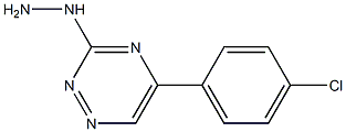 [5-(4-Chlorophenyl)-1,2,4-triazin-3-yl]hydrazine Struktur