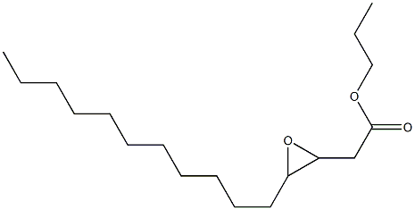 3,4-Epoxypentadecanoic acid propyl ester Struktur