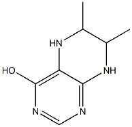 6,7-Dimethyl-4-hydroxy-5,6,7,8-tetrahydropteridine Struktur