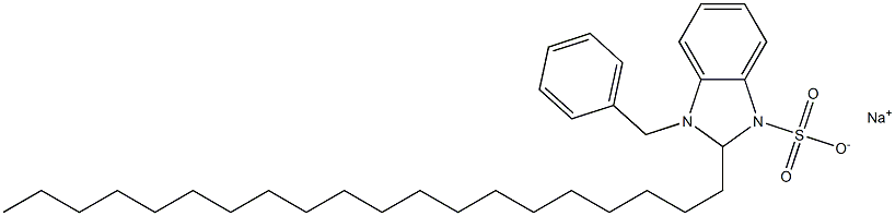 1-Benzyl-2,3-dihydro-2-icosyl-1H-benzimidazole-3-sulfonic acid sodium salt Struktur