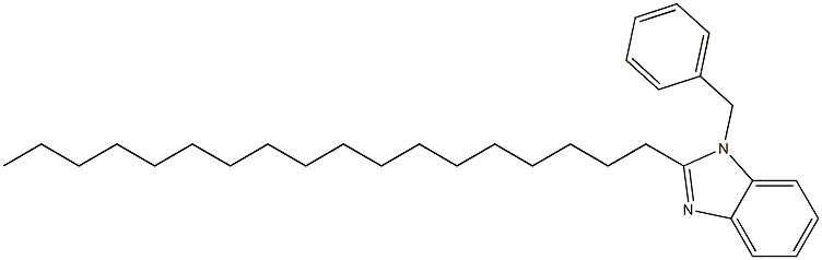 1-Benzyl-2-stearyl-1H-benzimidazole Struktur