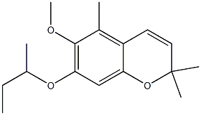 2,2,5-Trimethyl-7-(1-methylpropoxy)-6-methoxy-2H-1-benzopyran Struktur