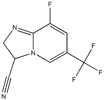 2,3-Dihydro-8-fluoro-6-(trifluoromethyl)imidazo[1,2-a]pyridine-3-carbonitrile Struktur