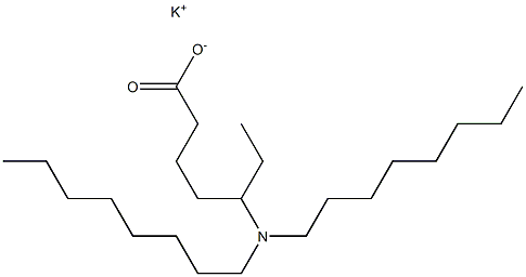 5-(Dioctylamino)heptanoic acid potassium salt Struktur