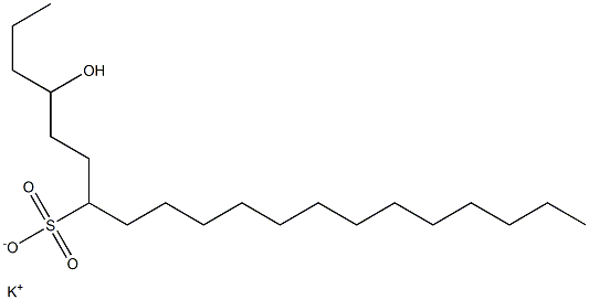 4-Hydroxyicosane-7-sulfonic acid potassium salt Struktur