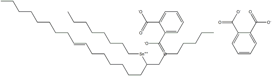 Bis[phthalic acid 1-(7-hexadecenyl)]dioctyltin(IV) salt Struktur