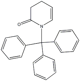 3,4-Dihydro-1-triphenylmethylpyridin-2(1H)-one Struktur