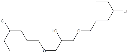 1,3-Bis(4-chlorohexyloxy)-2-propanol Struktur