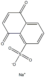 5,8-Dihydro-5,8-dioxo-1-naphthalenesulfonic acid sodium salt Struktur