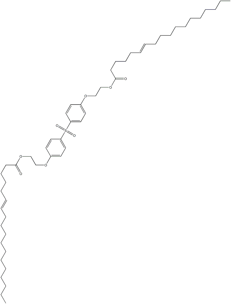 Bis[4-[2-(6-octadecenoyloxy)ethoxy]phenyl] sulfone Struktur