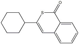 3-Cyclohexyl-1H-2-benzothiopyran-1-one Struktur