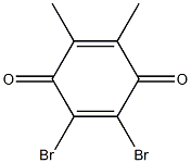 5,6-Dibromo-2,3-dimethyl-2,5-cyclohexadiene-1,4-dione Struktur