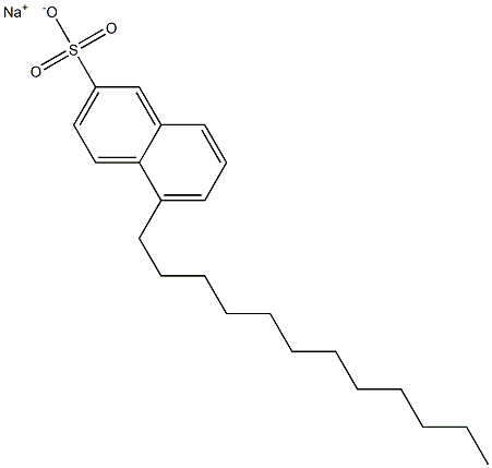 5-Dodecyl-2-naphthalenesulfonic acid sodium salt Struktur