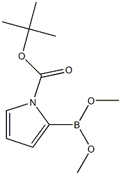 2-(Dimethoxyboryl)-1H-pyrrole-1-carboxylic acid tert-butyl ester Struktur