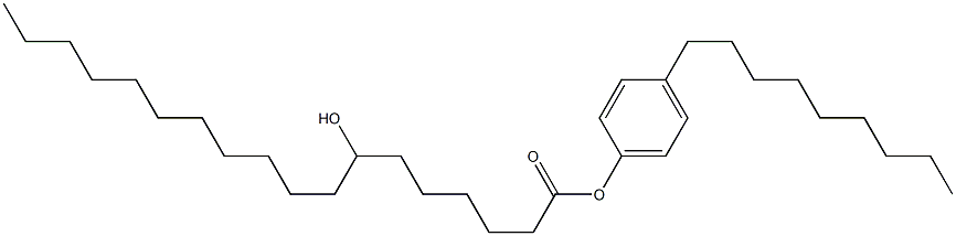 7-Hydroxystearic acid 4-nonylphenyl ester Struktur