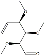 (2S,3R,4R)-2,3,4-Trimethoxy-5-hexenal Struktur