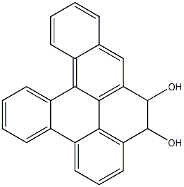 8,9-Dihydrodibenzo[def,p]chrysene-8,9-diol Struktur