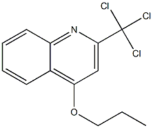 2-Trichloromethyl-4-propoxyquinoline Struktur