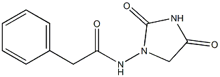 N-(2,4-Dioxoimidazolidin-1-yl)benzeneacetamide Struktur