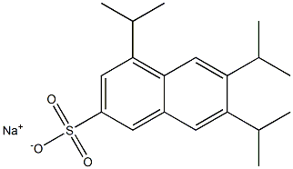 4,6,7-Triisopropyl-2-naphthalenesulfonic acid sodium salt Struktur