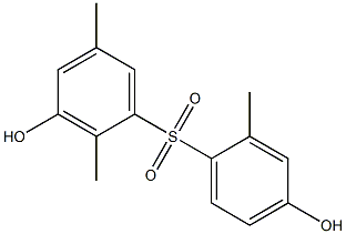 3,4'-Dihydroxy-2,2',5-trimethyl[sulfonylbisbenzene] Struktur