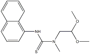 1-(2,2-Dimethoxyethyl)-1-methyl-3-(1-naphtyl)thiourea Struktur