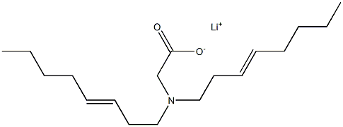 N,N-Di(3-octenyl)glycine lithium salt Struktur