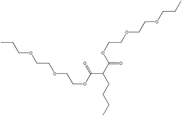 Butylmalonic acid bis[2-(2-propoxyethoxy)ethyl] ester Struktur