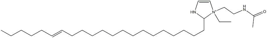 1-[2-(Acetylamino)ethyl]-1-ethyl-2-(15-henicosenyl)-4-imidazoline-1-ium Struktur