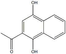 1-(1,4-Dihydroxy-2-naphtyl)ethanone Struktur