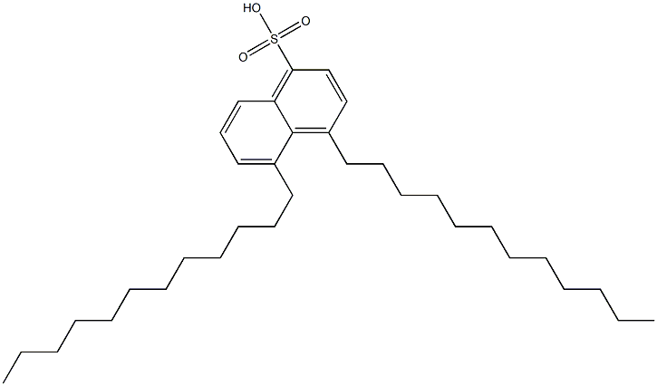 4,5-Didodecyl-1-naphthalenesulfonic acid Struktur