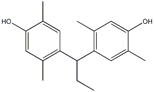 4,4'-(1,1-Propanediyl)bis(2,5-dimethylphenol) Struktur